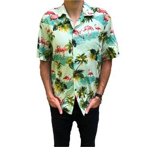 Flamingo Hawaiian shirt
